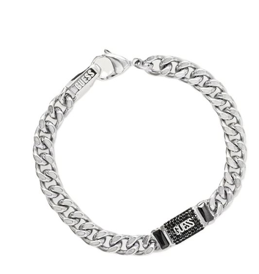 Bracciale Guess Uomo in Acciaio JUMB06 06JW STBK - JUMB06 06JW STBK